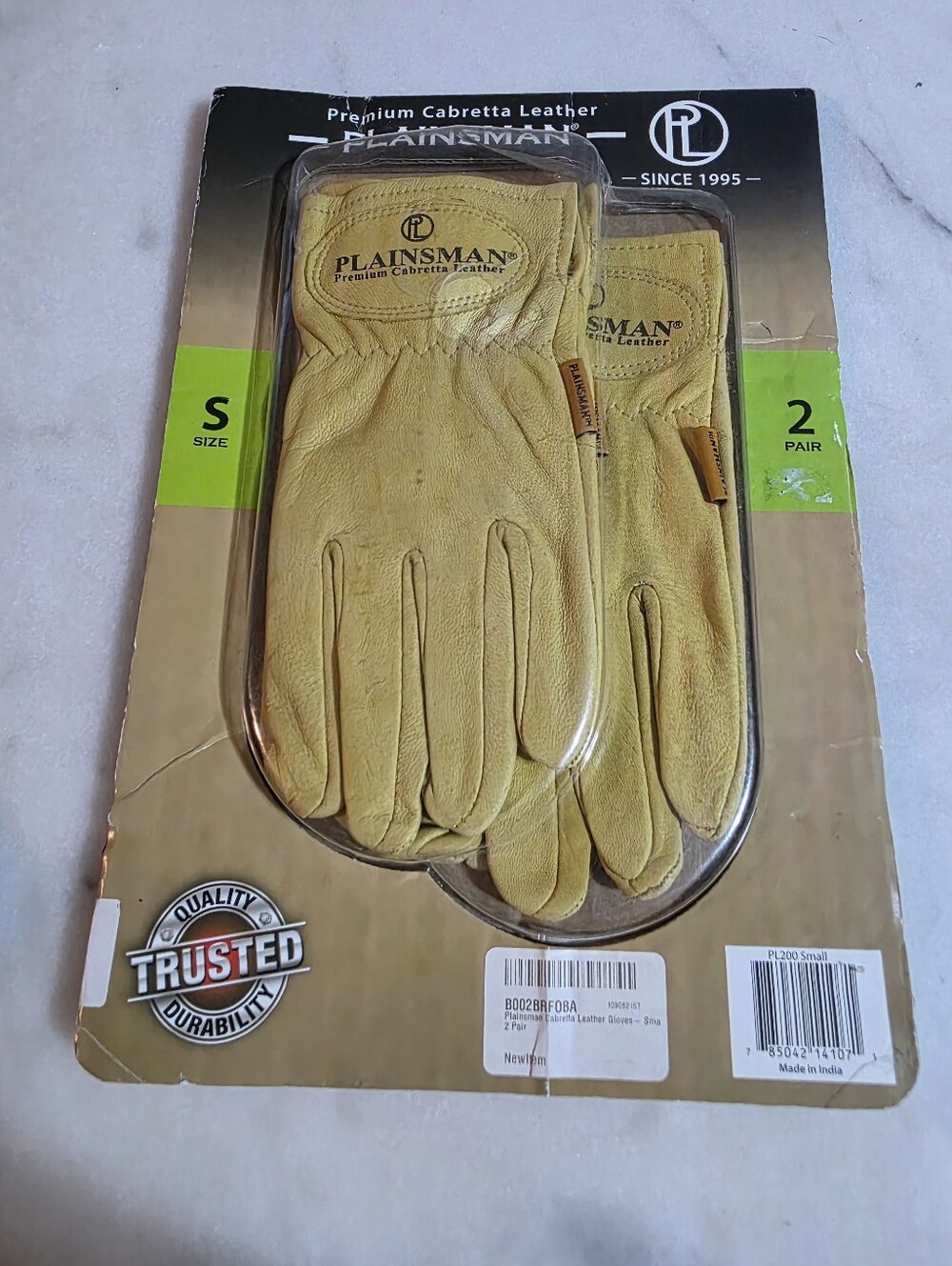 Plainsman premium cabretta leather work gloves